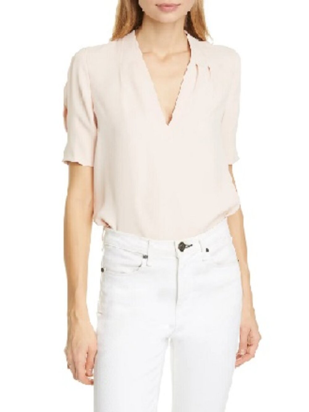 🇨🇦  Joie  Ance V-Neck Silk Blouse